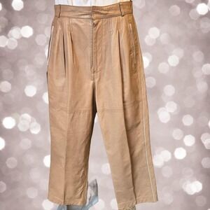 Leather Crop Pants -‎ Size 9/10